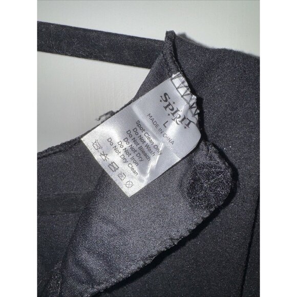 Black Halloween Gothic Dress Unisex Size Large - Picture 3 of 4